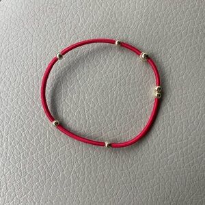 eNewton Red “hair tie” bracelet